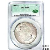 1880-S Morgan Silver Dollar CAC MS64