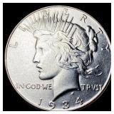 1934 Peace Silver Dollar CLOSELY UNCIRCULATED