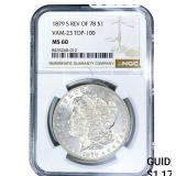 1879-S Morgan Silver Dollar NGC MS60