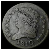1810 Classic Head Half Cent NEARLY  UNCIRCULATED