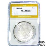 1879-S Morgan Silver Dollar PGA MS65+