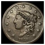 1838 Braided Hair Large Cent LIGHTLY  CIRCULATED
