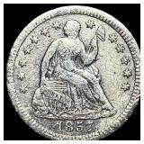 1857-O Silver Seated Liberty Half Dime HIGH  GRAD