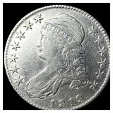1819 Capped Bust Half Dollar NEARLY UNCIRCULATED
