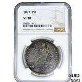 1877 Silver Trade Dollar NGC VF30