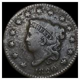 1820 Coronet Head Large Cent LIGHTLY  CIRCULATED
