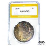 1886 Morgan Silver Dollar PGA MS65+