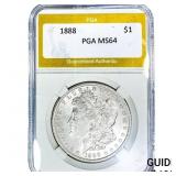 1888 Morgan Silver Dollar PGA MS64