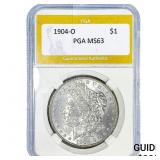1904-O Morgan Silver Dollar PGA MS63