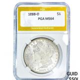1888-O Morgan Silver Dollar PGA MS64