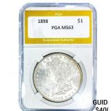 1898 Morgan Silver Dollar PGA MS63