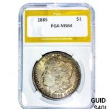 1885 Morgan Silver Dollar PGA MS64