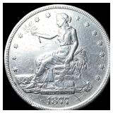 1877-S Silver Trade Dollar NEARLY UNCIRCULATED