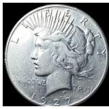 1927 Silver Peace Dollar  NEARLY UNCIRCULATED