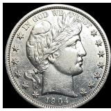 1904 Silver Barber Half Dollar CLOSELY  UNCIRCULA