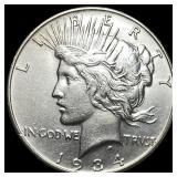 1934-D Silver Peace Dollar CLOSELY  UNCIRCULATED