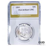 1961 Franklin Half Dollar PGA Brilliant UNC