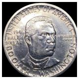 1946 Silver Half Dollar Booker T. Washington UNCIR