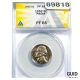 1952 Jefferson Nickel ANACS PF66 PROOF