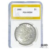 1888 Morgan Silver Dollar PGA MS64