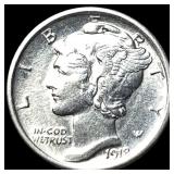 1918 Silver Mercury Dime CLOSELY UNCIRCULATED