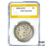 1900-O/CC Morgan Silver Dollar PGA Genuine