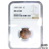 1909 Wheat Cent NGC MS63 RB