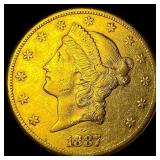 1887 Liberty Head Double Eagle $20 Gold CLOSELY UN