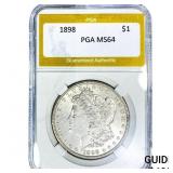 1898 Morgan Silver Dollar PGA MS64