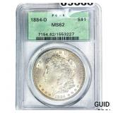 1884-O Morgan Silver Dollar PCGS MS62