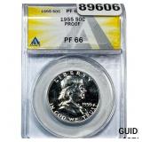 1955 Franklin Half Dollar ANACS PF66 PROOF