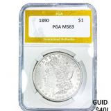 1890 Morgan Silver Dollar PGA MS63
