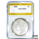 1898 Morgan Silver Dollar PGA MS64