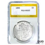 1890 Morgan Silver Dollar PGA MS63
