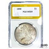 1898 Morgan Silver Dollar PGA MS64