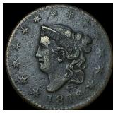 1816 Coronet Head Large Cent NEARLY  UNCIRCULATED