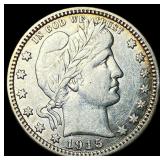 1915-D Silver Barber Quarter CLOSELY UNCIRCULATED