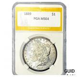 1889 Morgan Silver Dollar PGA MS64