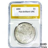 1890 Morgan Silver Dollar PGA Brilliant UNC