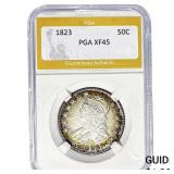 1823 Capped Bust Half Dollar PGA XF45