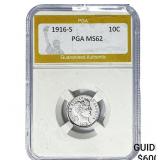 1916-S Barber Dime PGA MS62