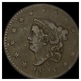 1816 Coronet Head Large Cent ABOUT  UNCIRCULATED