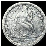 1842-O Silver Seated Liberty Dime NEARLY  UNCIRCU
