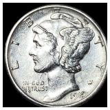 1919-D Silver Mercury Dime CLOSELY  UNCIRCULATED