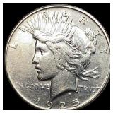1925-S Silver Peace Dollar LIGHTLY CIRCULATED