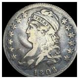 1808 Capped Bust Half Dollar NEARLY  UNCIRCULATED