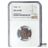 1906 Indian Head Cent NGC MS64 RB