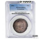 1893 Columbian Expo Half Dollar PCGS MS64