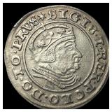 1540 Prussia Silver Groschen CLOSELY  UNCIRCULATE