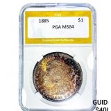 1885 Morgan Silver Dollar PGA MS64